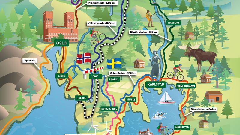 Upptäck och cykla flera leder