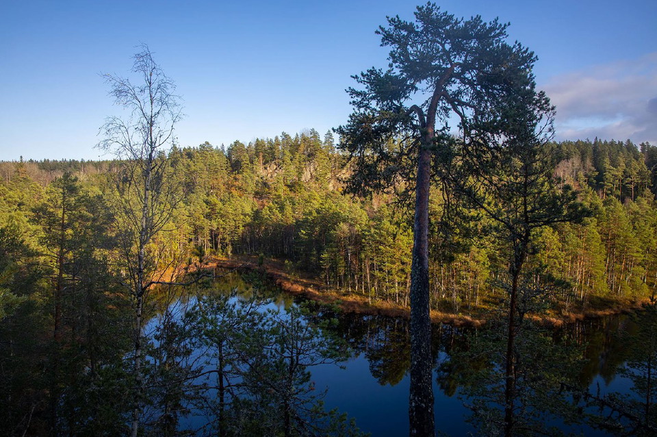 Utsikt över sjön Metan