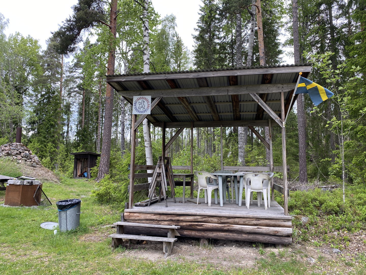 Sittplats under tak