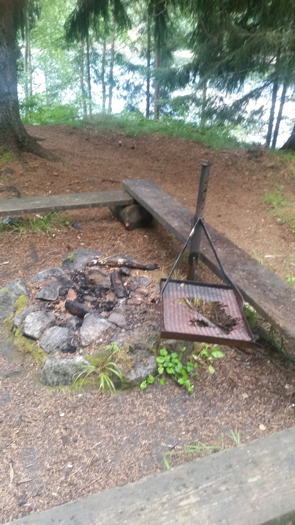 Grillplats av natursten