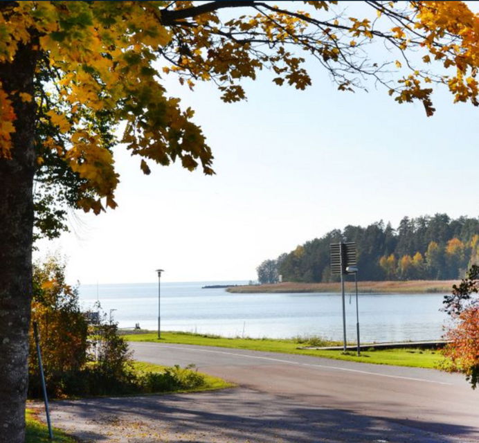 Utsikt vid Café Pärlan i Kristinehamn