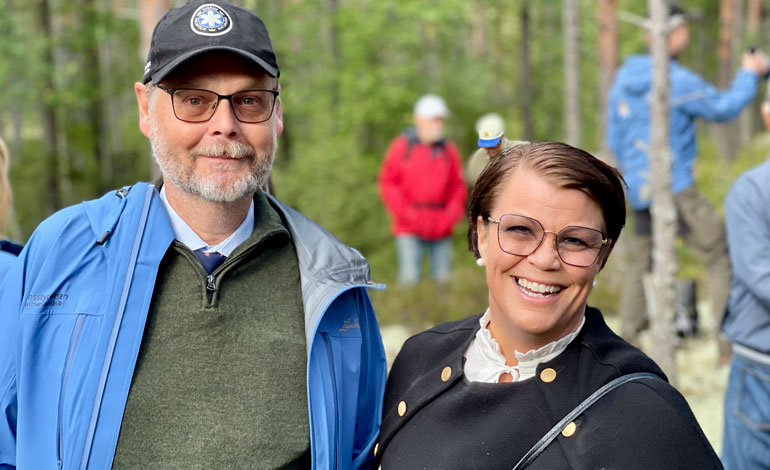 Porträttbild på Johan Sterte och Johanna Olofsson
