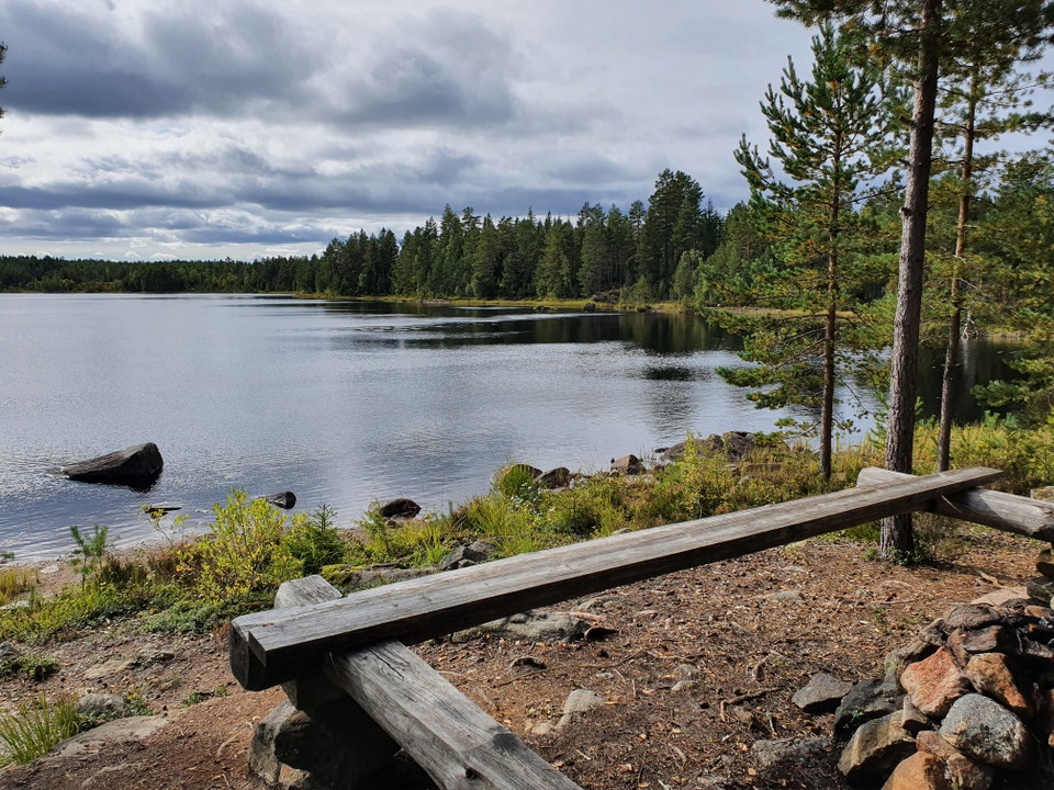 Eldplats vindskyddet Byamossarna