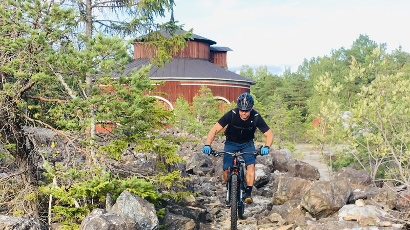 Gruvhistorisk rockgarden från 1500-talet.