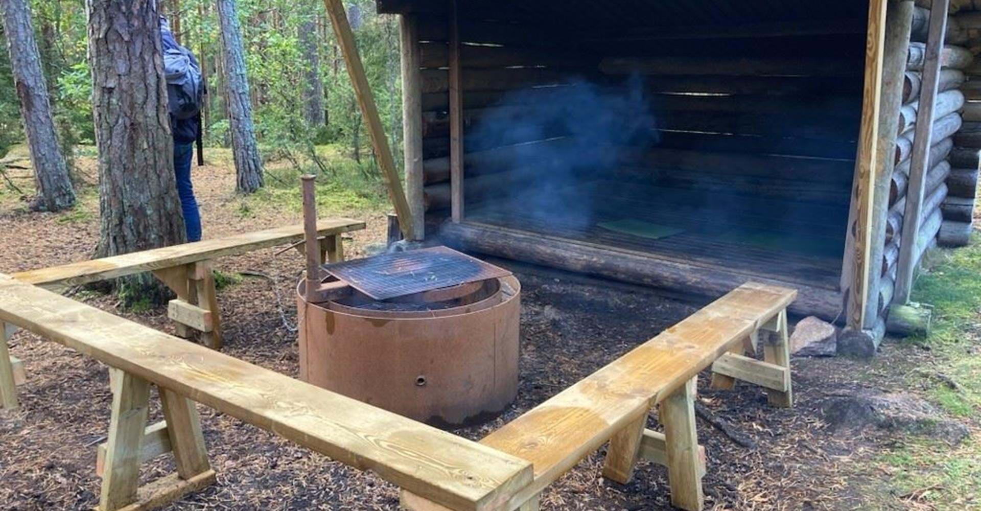 Vindskyd vid Hallevadet, Bränntorp
Etapp: Bleckenstad-Lundbyvallen
Mjölby