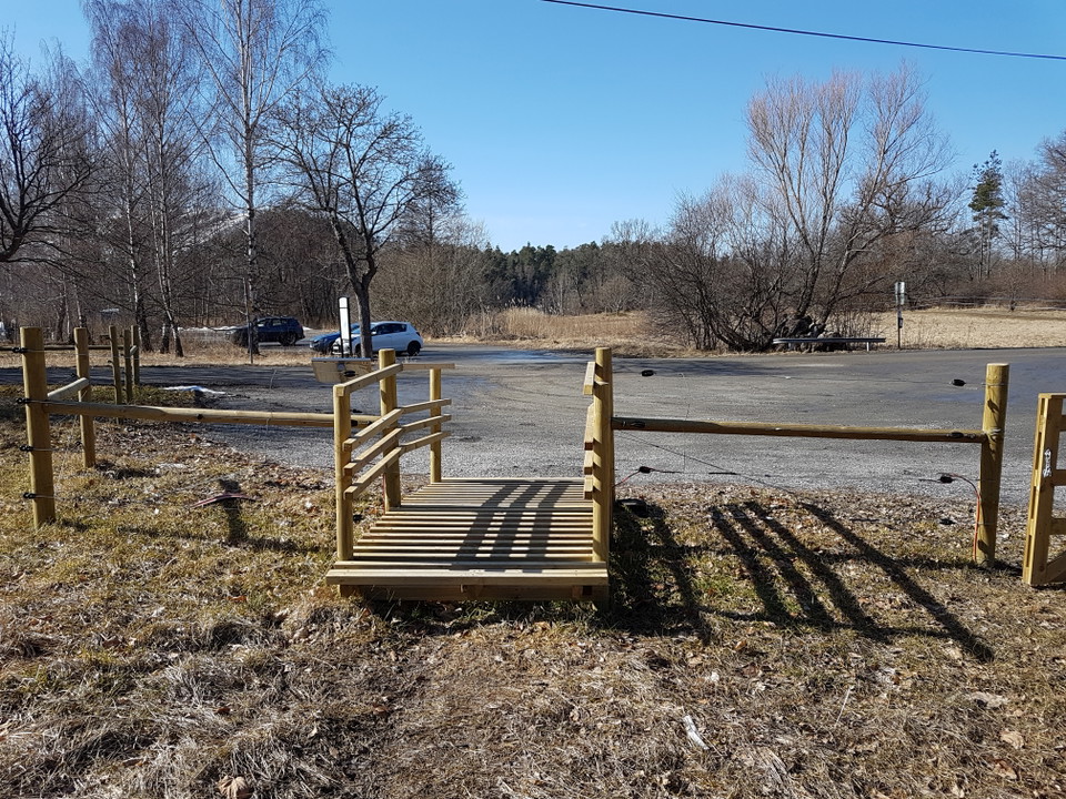 Hustegaholm friluftsparkering. Foto Lidingö stad.