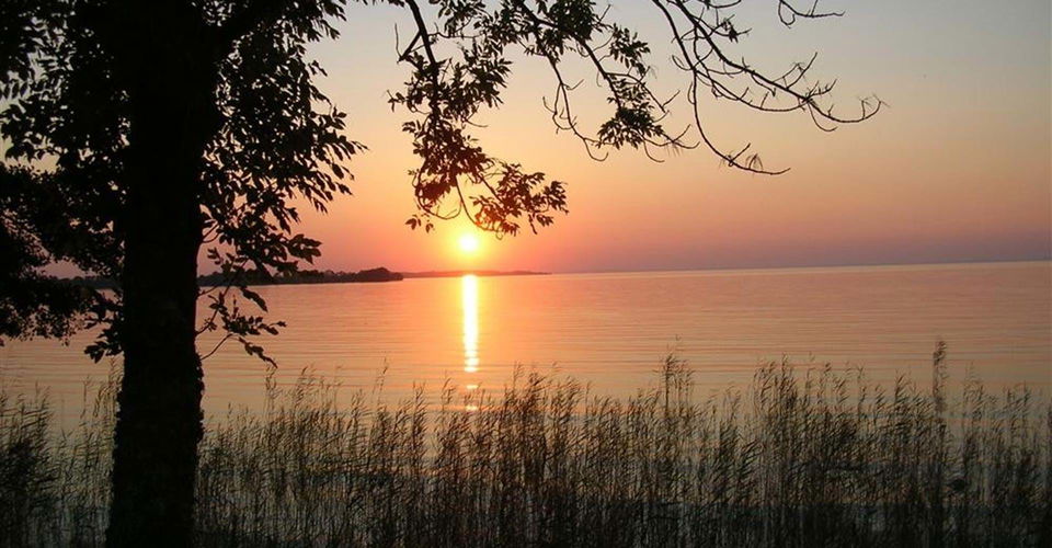 Solnedgång över Vättern