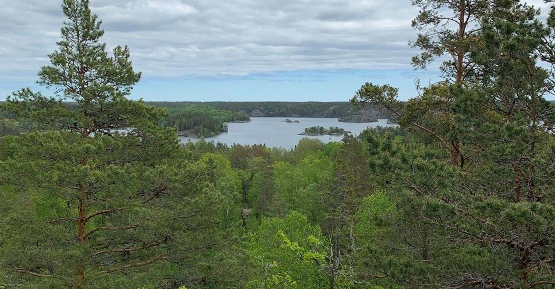 Utsikt från Sandvikens rastplats, etapp Rumma-Solliden, Åtvidaberg
