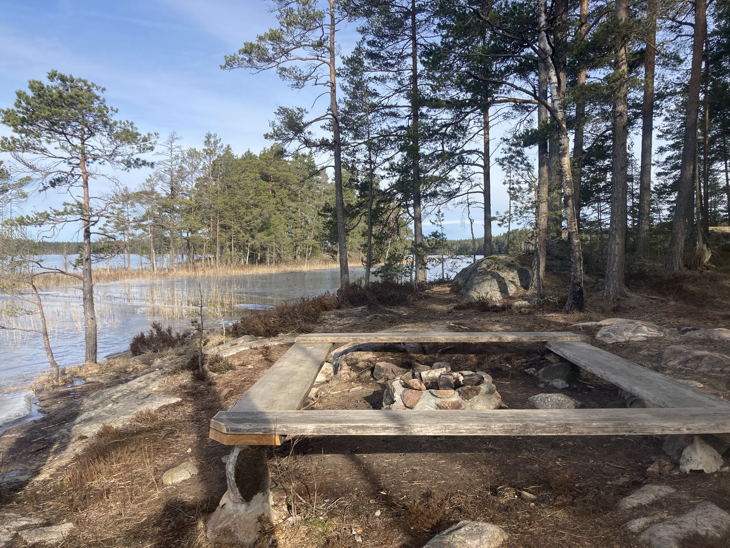 Eldplats vid Hjärtasjön -  foto: Kersti Beck Larsson