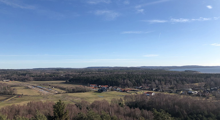 Vy över hav och land