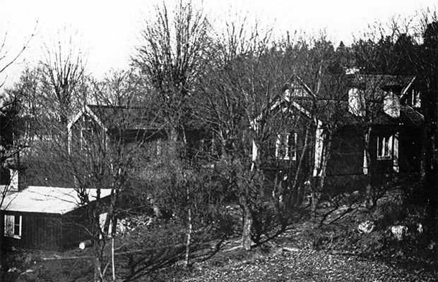 Baggeby gård 1908. Foto F Malmberg. Lidingö stadsarkiv.