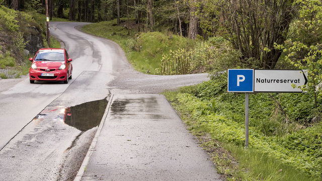 Parkering Skogsö entré