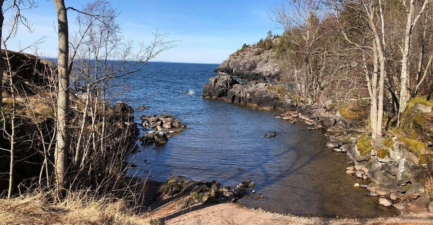 Bad Öninge hamn. 
Etapp: Ödeshög-Omberg, Signaturled. 
Ödeshög. 