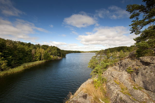 Utsikt från södra Flatensjön