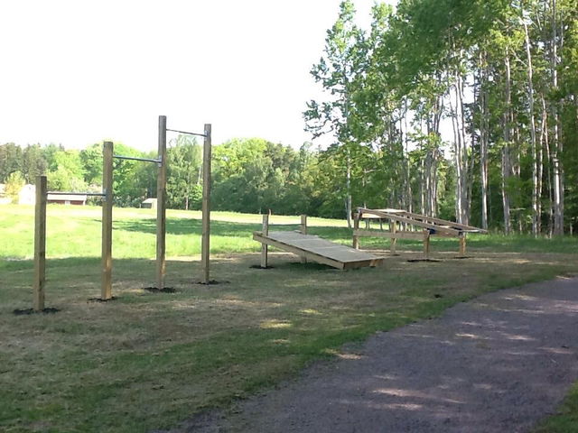 Utegym på Bondebacka