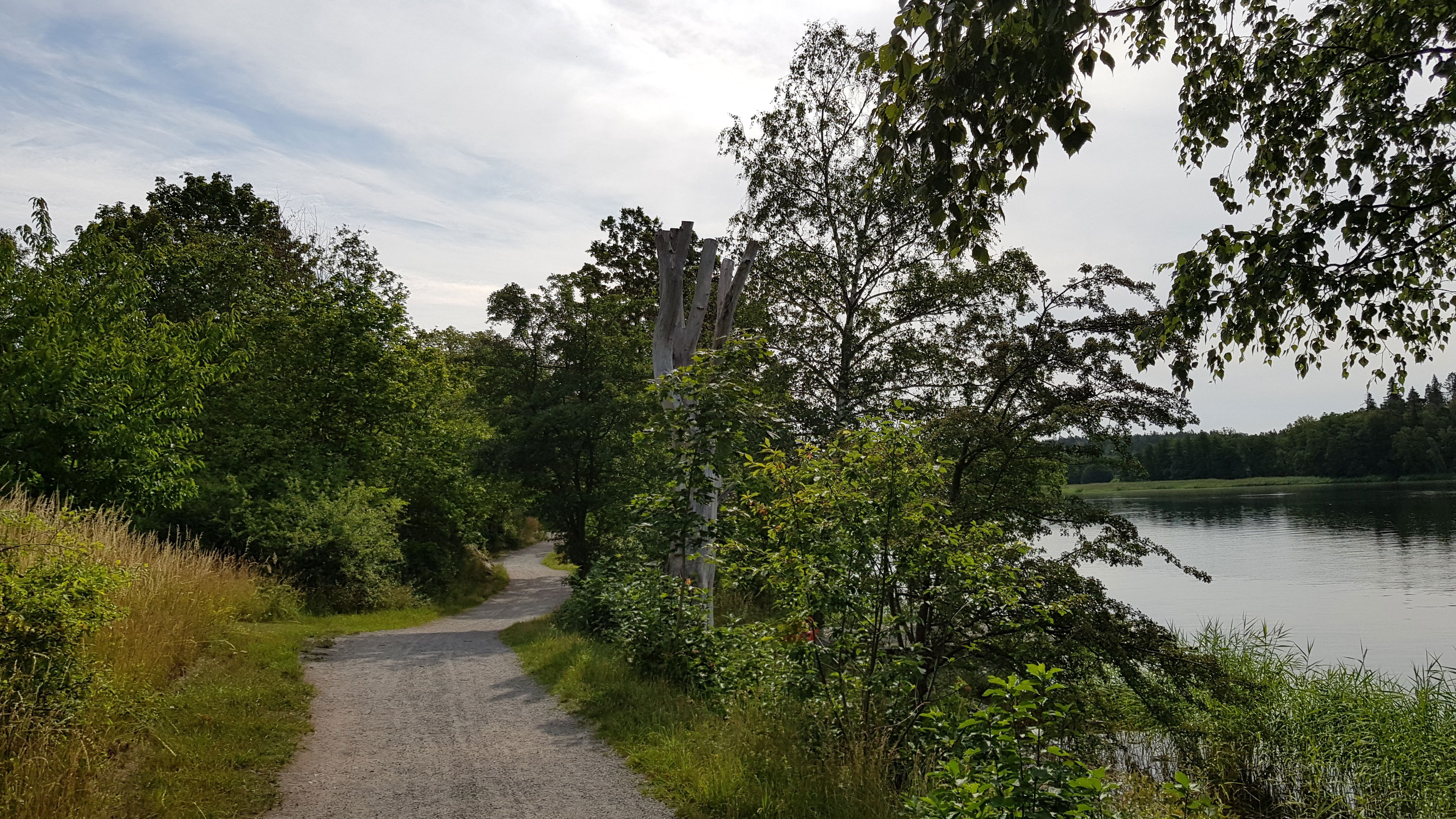 Elfviksleden väster om Rudalid. Foto Lidingö stad