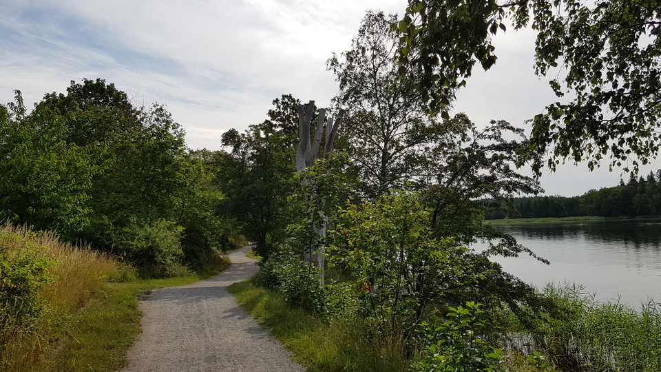 Elfviksleden väster om Rudalid. Foto Lidingö stad