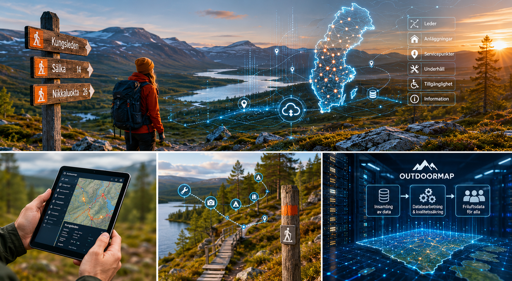 Outdoormap utvecklar ny infrastruktur för Sveriges friluftsdata