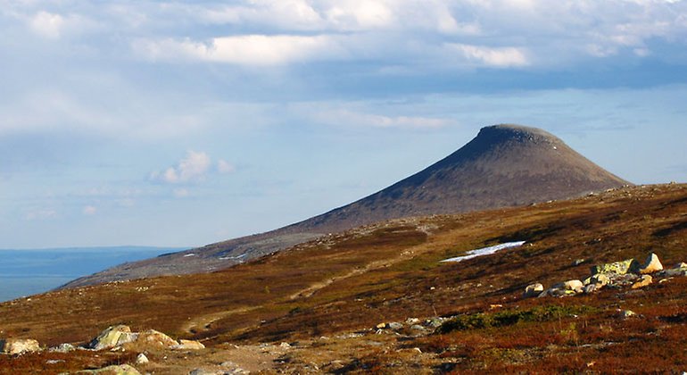 Vy över Städjan sett från Nipfjället.