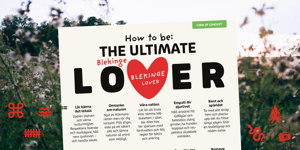Bli en Blekinge LOVER – Lämna bara spår av kärlek