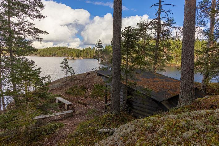 Mörtsjön, vindskydd