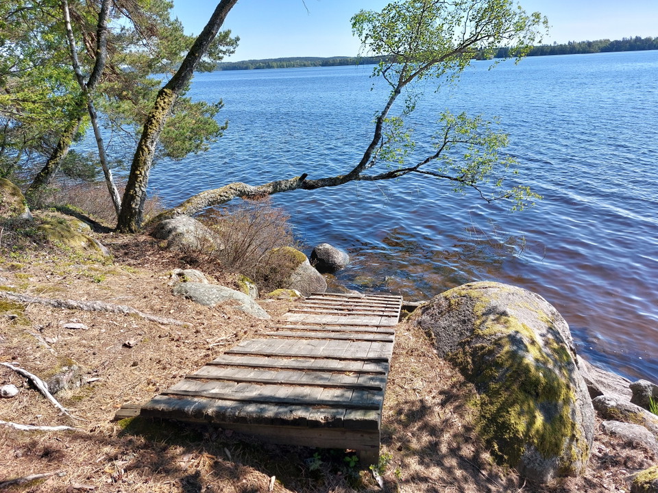 Brygga för kanotister