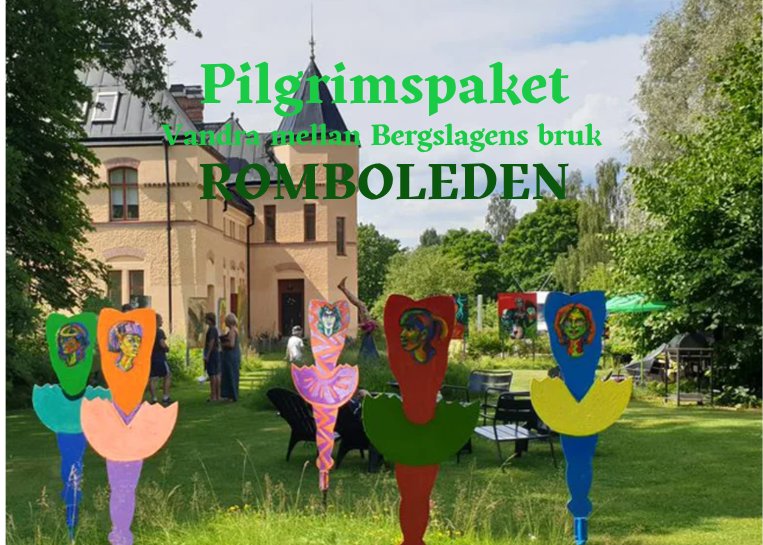 Upplev Romboleden där skogens stillhet möter brukens kulturhistoria med bekvämt boende i Skinnskatteberg och skjuts till vandringen.