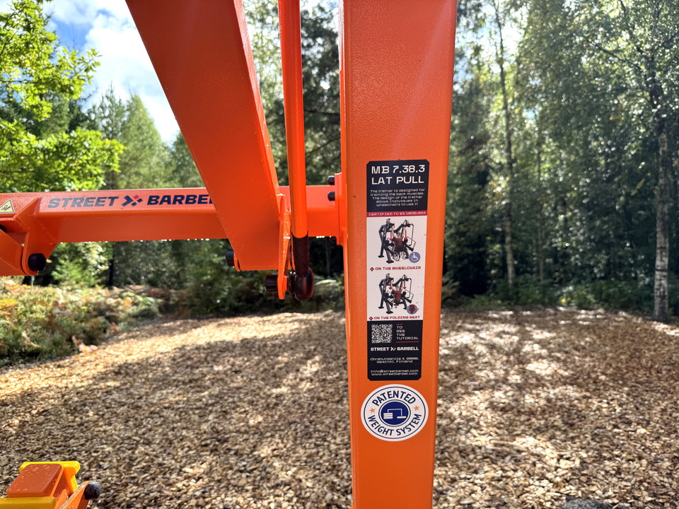 An exercise machine with instructions on how to use it.