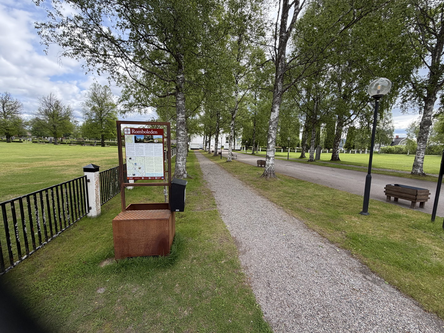Romboledsskylt Grangärde Kyrka