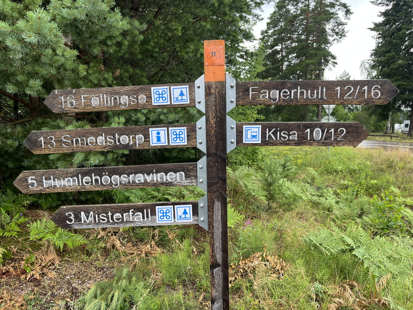 Knutpunkt för Östgötaledens etapper