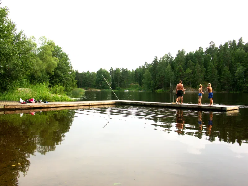 Badplatser i Stockholms Gröna Kilar: Angarnkilen, Bogesundskilen och Rösjökilen