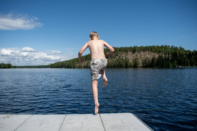 Badplats, Saxdalen