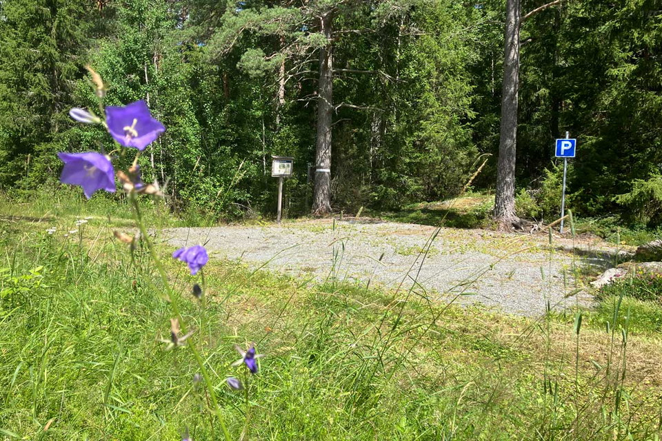 Bild på parkeringsytan