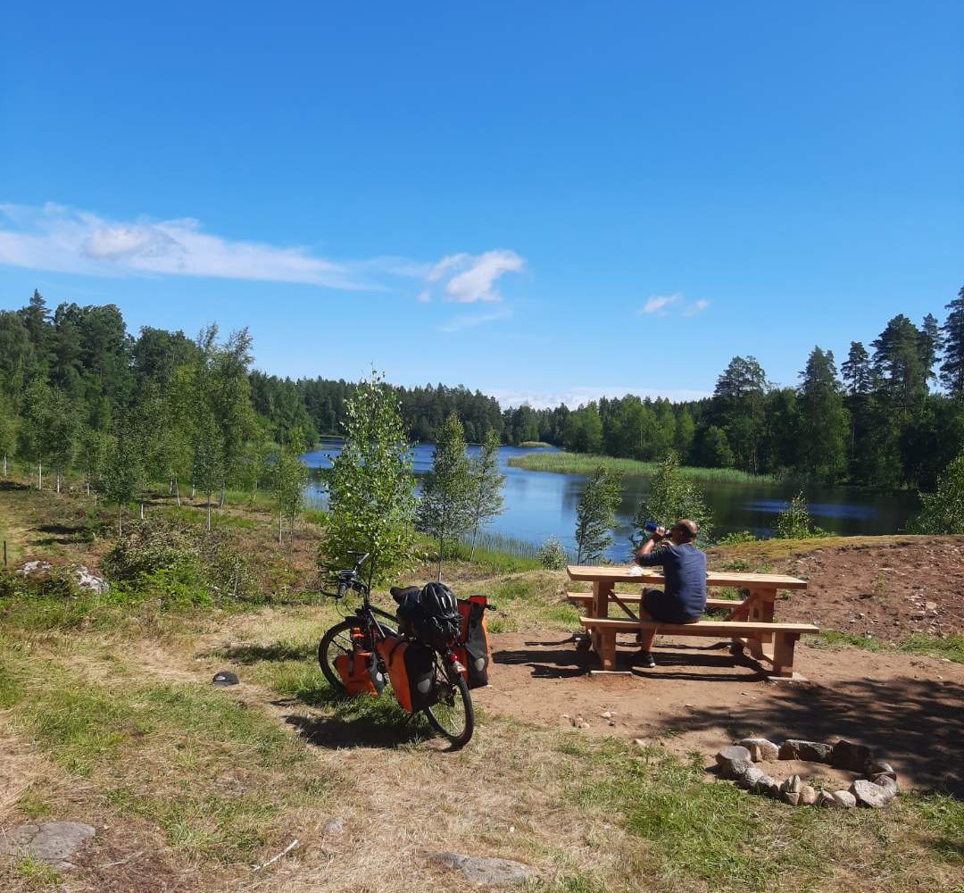 Kärleksberget rastplats vid Sundsjön.