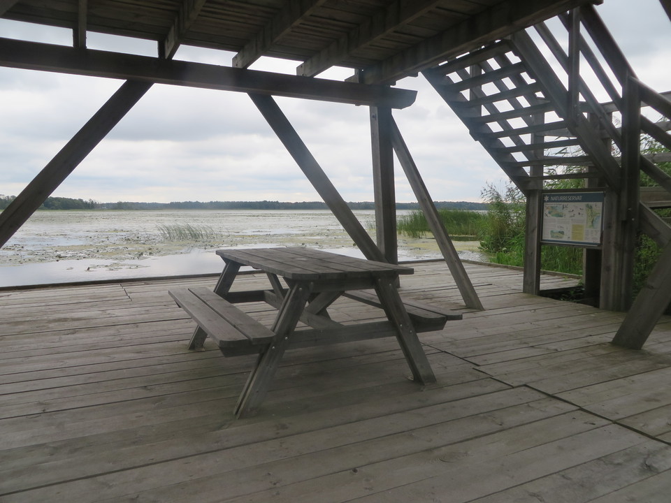 Rastplatsen vid fågeltornet.