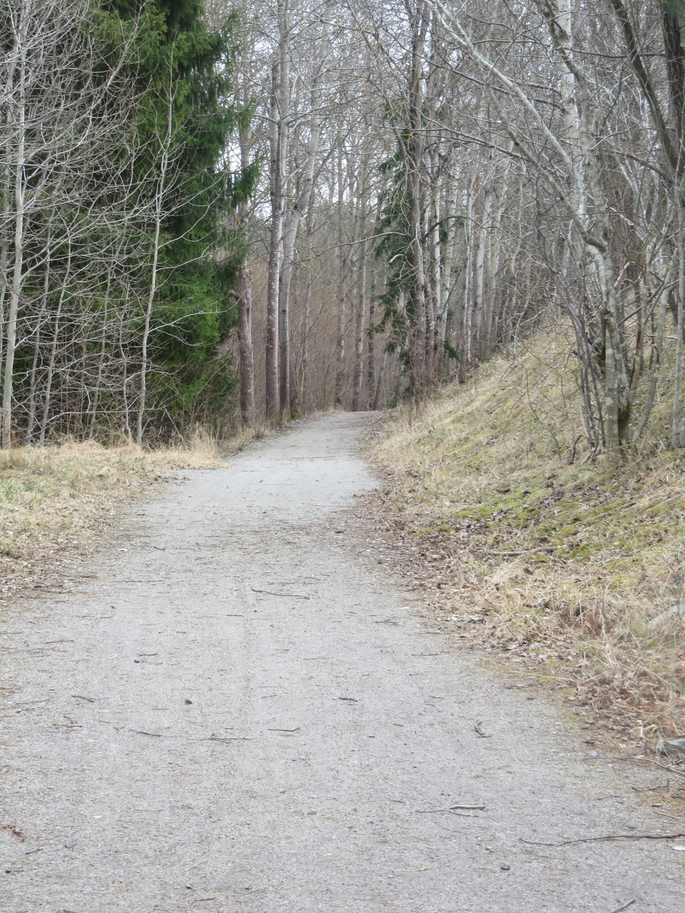 Grusvägen utmed Krutbanan