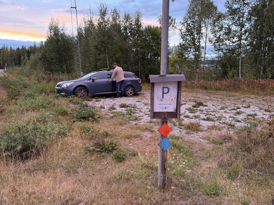 Parkering vid Hamnäslederna