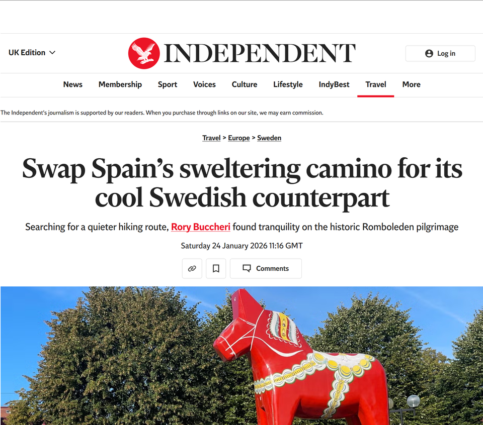 Vandring på Romboleden genom Dalarna.